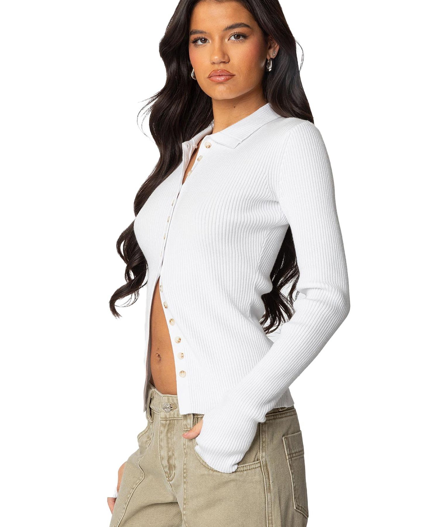 Women's Mirielle Ribbed Knit Cardigan