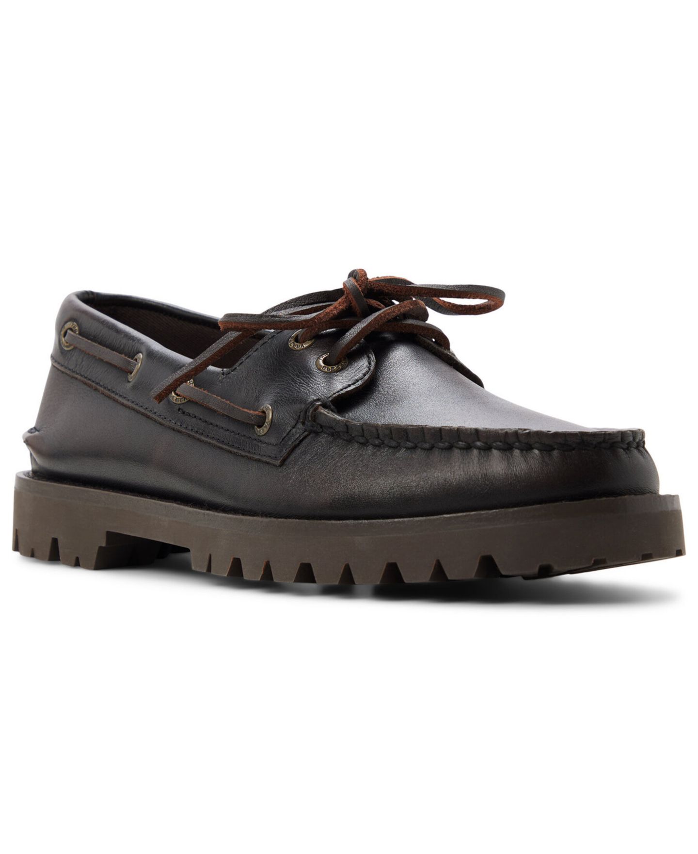 Женские топсайдеры-слипоны Sperry Authentic Original с рифлёной подошвой, цвет: Чёрный — фото 1