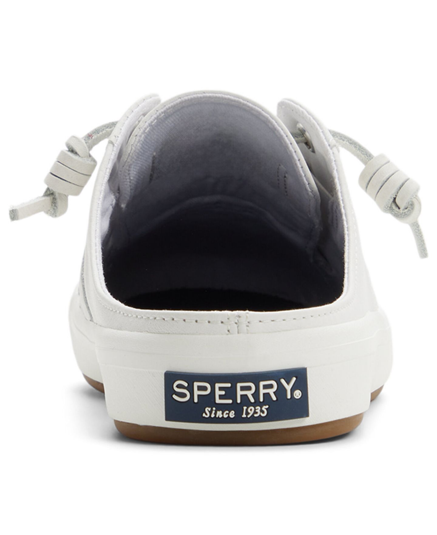 Женские кроссовки Sperry Crest Vibe Lace-Up Mule, цвет: Гладкий белый — фото 3