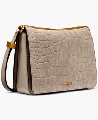 Jericho Croco Suede Small Shoulder Bag