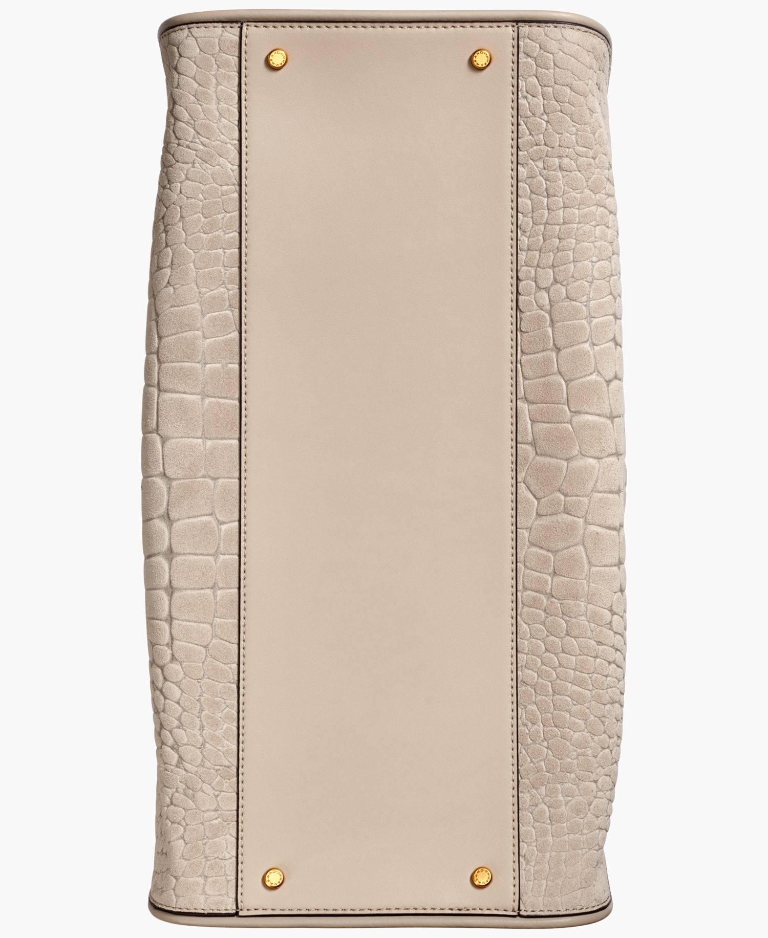 Satin Suede Croco Tote