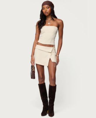 Women's Selena Asymmetric Wrap Mini Skirt