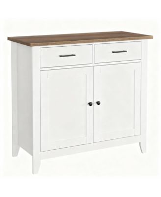 Farmhouse Buffet Cabinet with 2 Drawers and 2 Doors