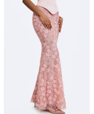 Women's Uliya Rosy Strapless Mermaid Peplum Maxi Dress