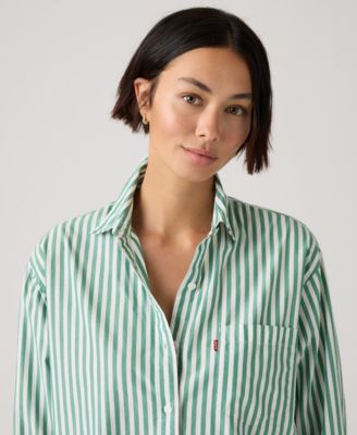 Women's Harlie Striped Boyfriend Shirt