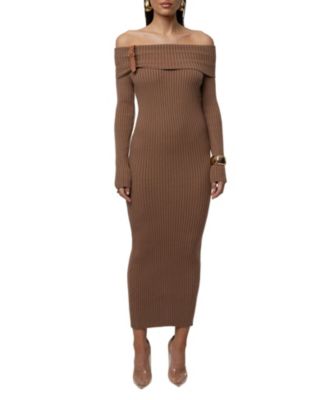 Women's Kira Ribbed Midi Dress