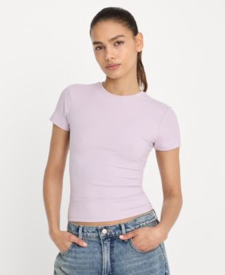 Women's Super Stretch Crewneck T-Shirt, Regular & Plus Size