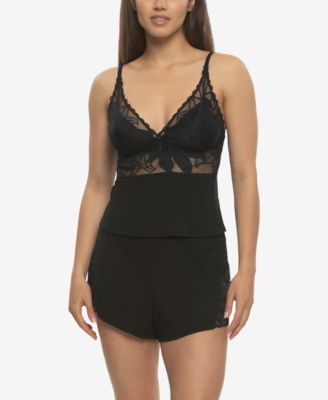 Women's Annalisa Modal and Lace Shorts and Cami PJ Set Style 950236