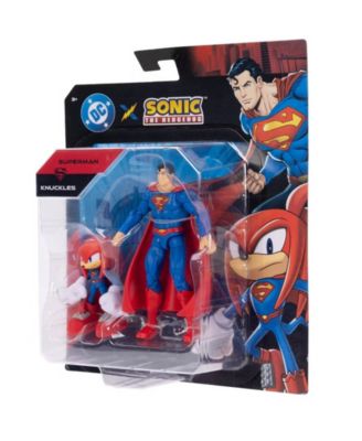 The Hedgehog Knuckles and Superman Action Figures