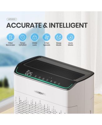 Smart HEPA Air Purifier for Home, Voice & App Contorl, PM2.5 Display, Air Quality Monitor, Up to 1290 Sqft