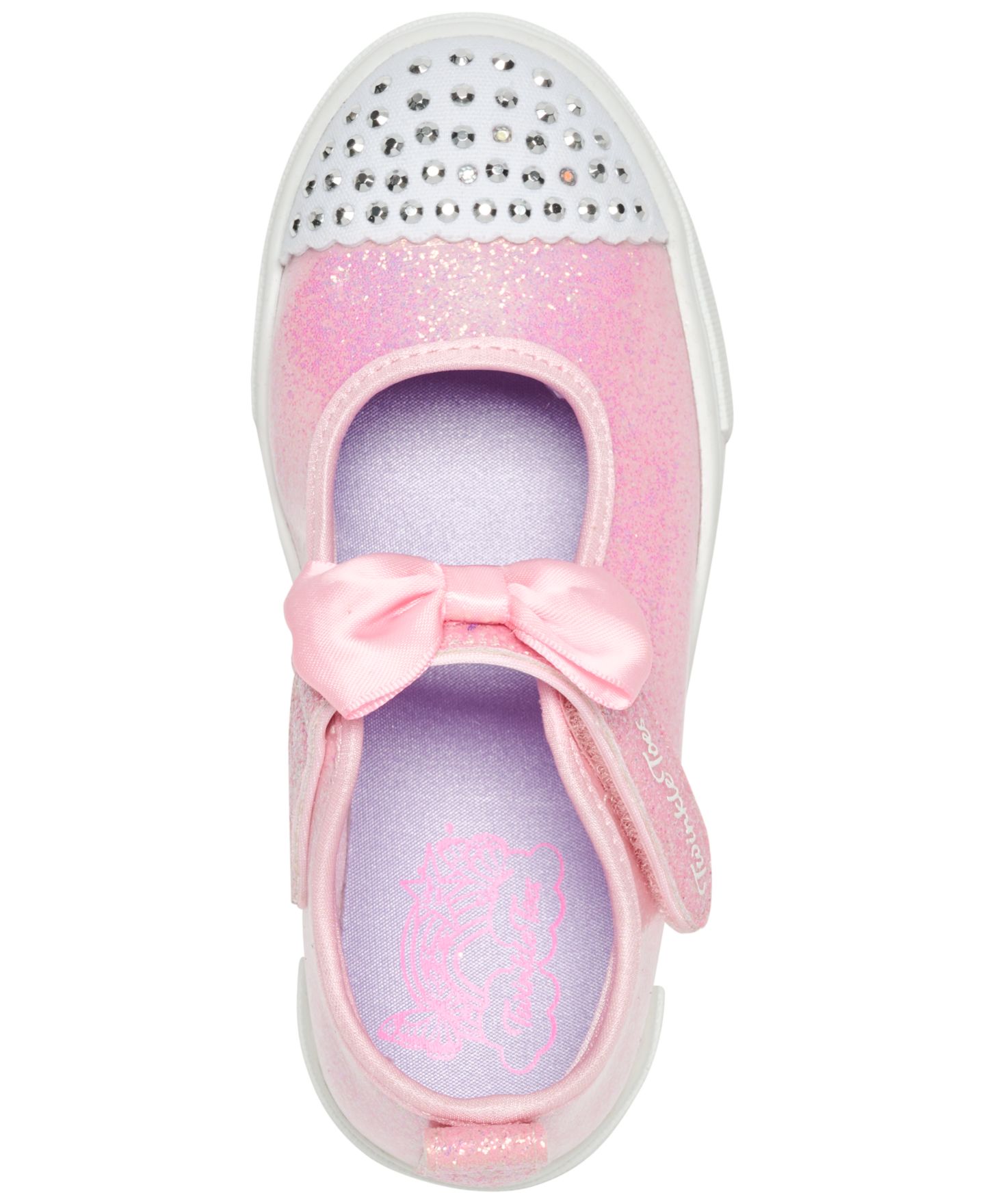 Детские кроссовки Skechers Twinkle Toes Twinkle Sparks Precious Jane для девочек, цвет: Светлый розовый — фото 5
