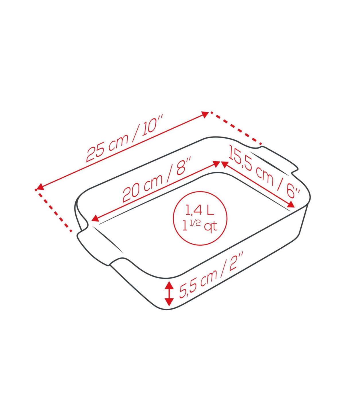 Peugeot Appolia Rectangular Ceramic Baking Dish