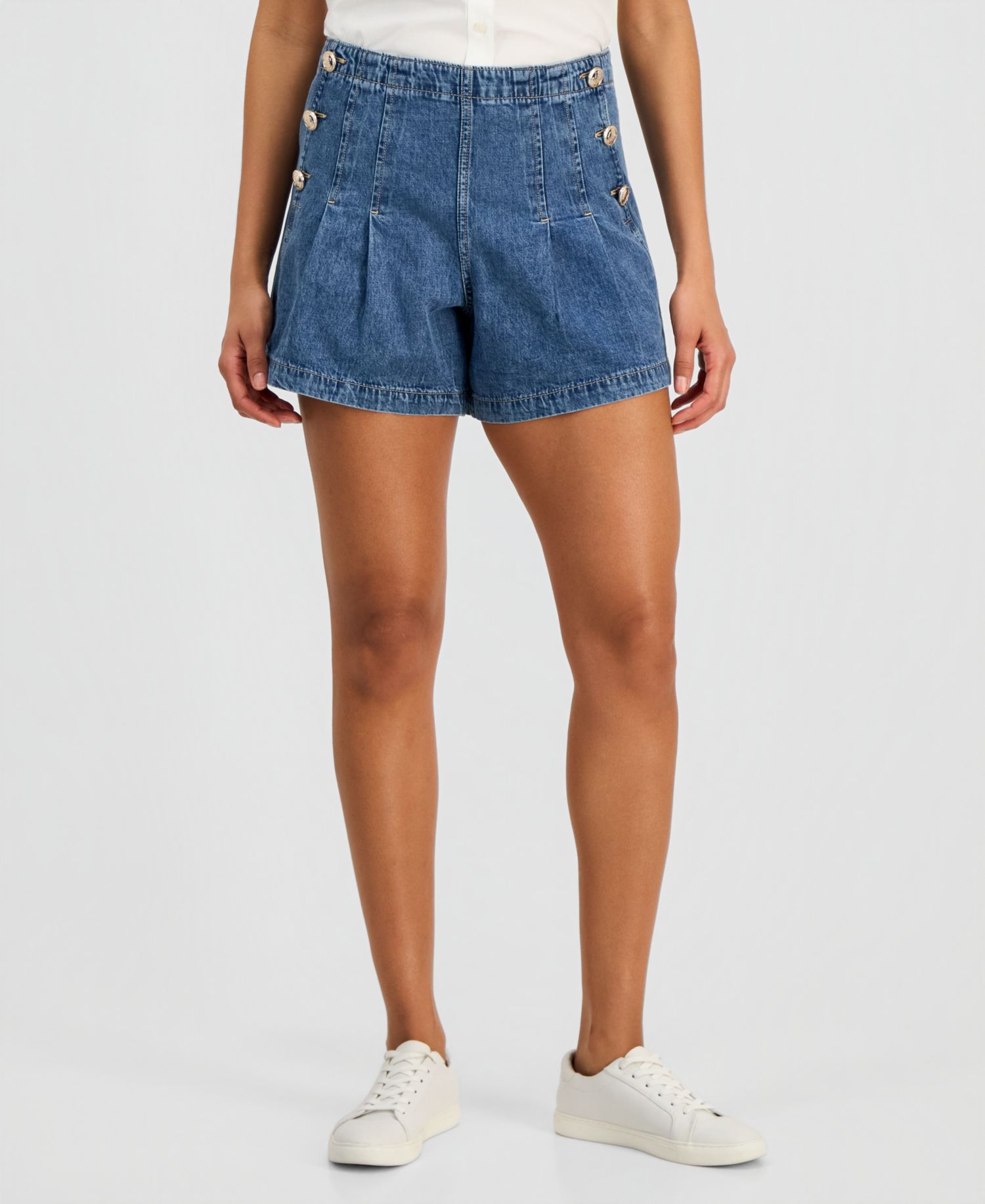 Women's Denim Sailor Shorts