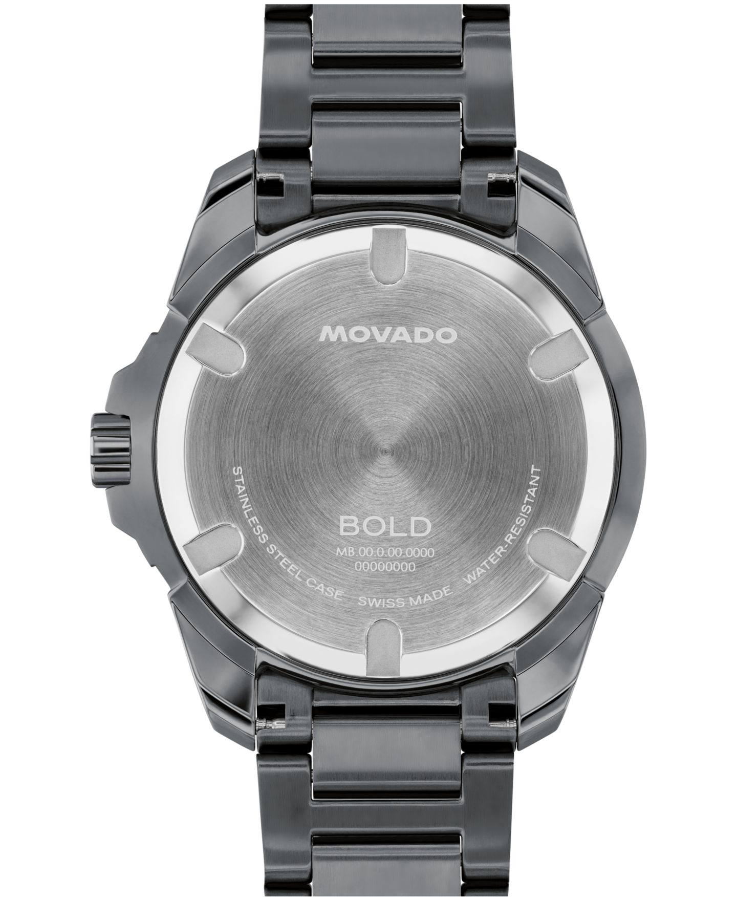 Мужские часы Movado Bold Verso S Swiss Quartz Ionic Plated Grey Steel Watch, 42mm — фото 2