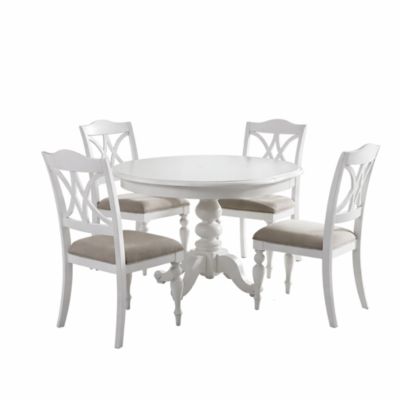 Liberty Furniture Industies Summer House 5 Piece Pedestal Table Set in Poplar/Pine Solids w/ Wood Products
