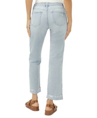 Women's Chelsea Mid-Rise Straight Leg Luxe Stretch Jeans