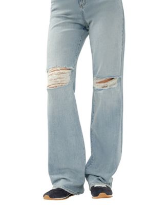 Women's Highly Desirable High-Rise Trouser Leg Jeans