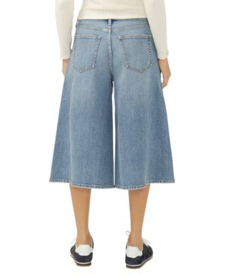 Women's High-Rise Culotte Jeans