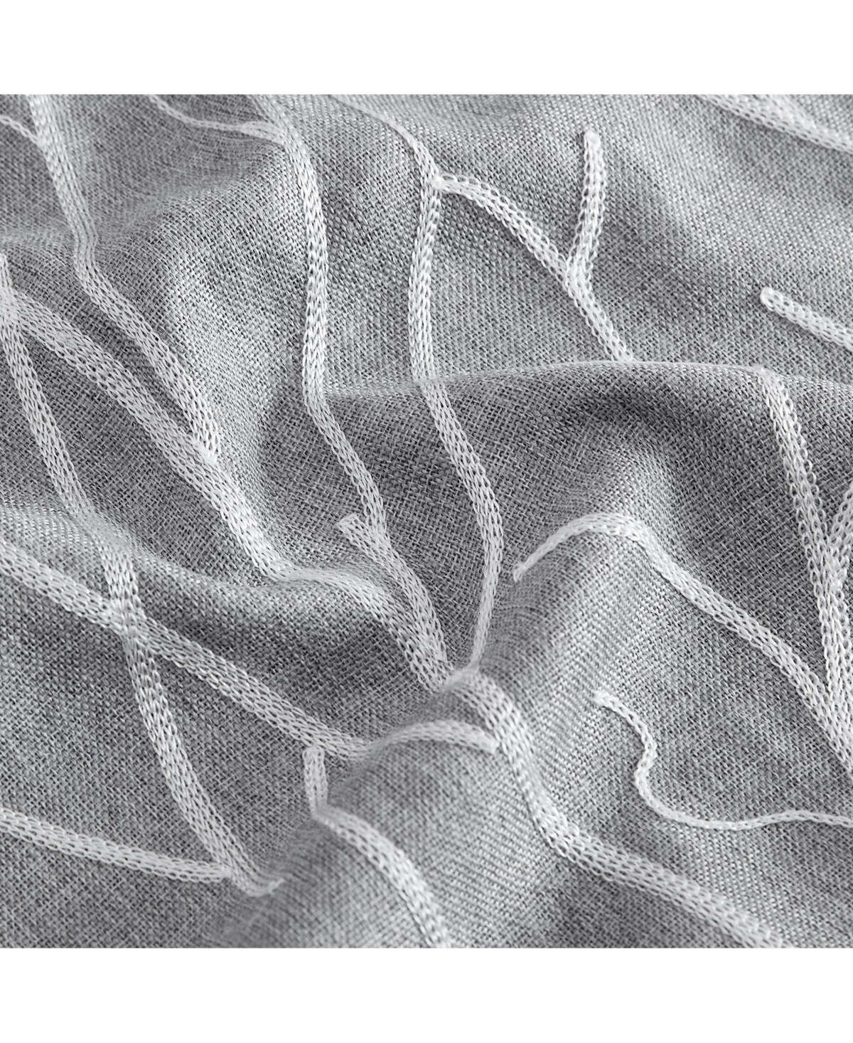 Elrene Home Fashions Sterling Branch Motif Embroidered Blackout Window Curtain Panel