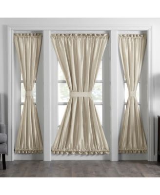 Colette Faux Silk French Door Window Panel