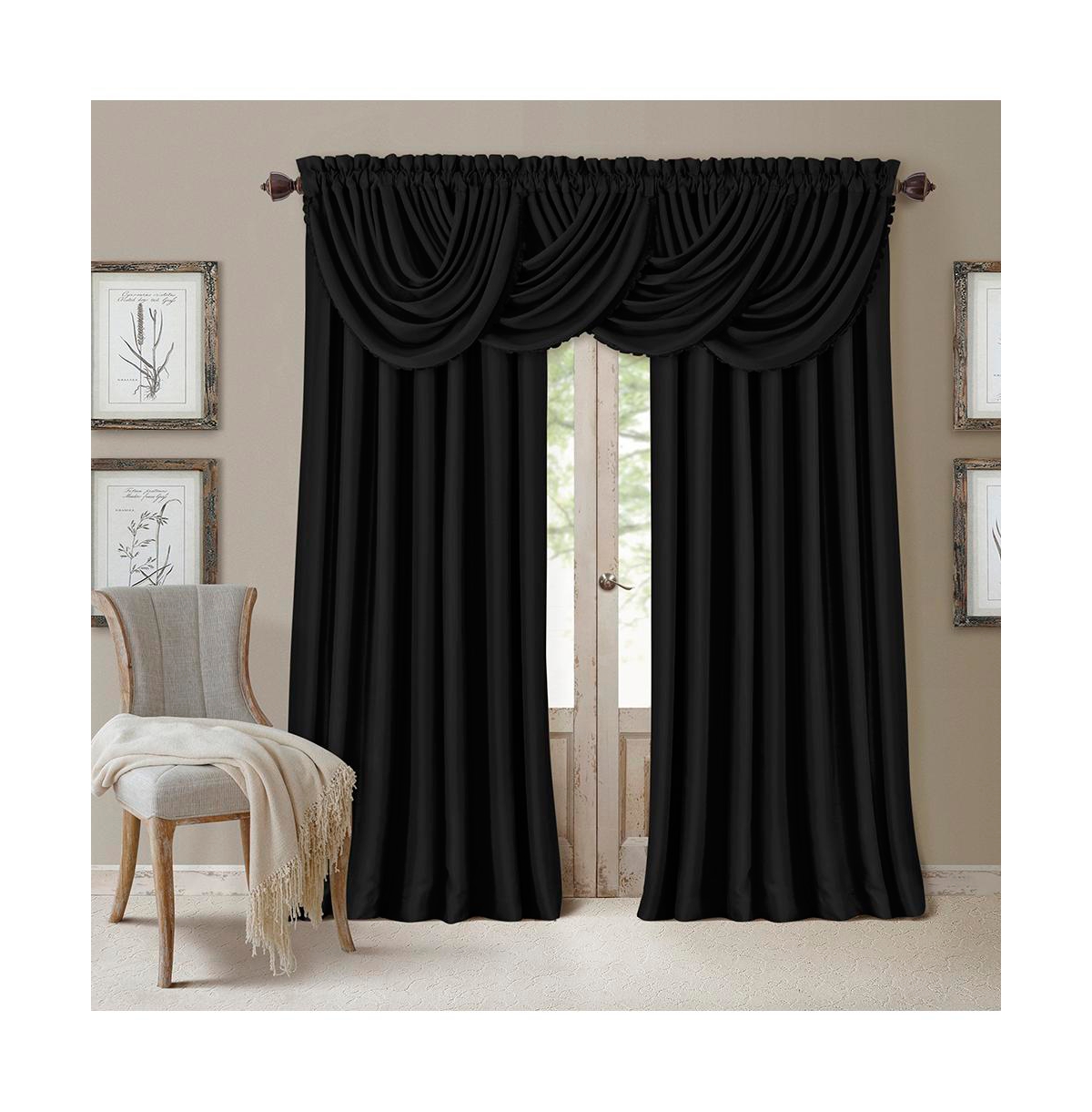 Elrene Home Fashions All Seasons Blackout Window Curtain