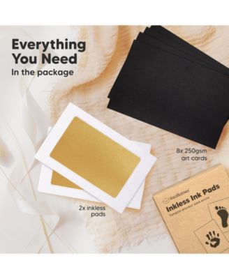 2pk Inkless Ink Pad for Baby Hand and Footprint Kit, Clean Touch Dog Paw, Dog Nose Print Kit, Baby & Pet Safe