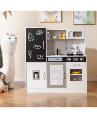 Kids Toy Kitchen Playset with Utensils for Ages 3 and Up