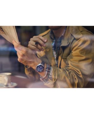 Men's Eco-Drive Promaster Dive Silver-Tone Stainless Steel Bracelet Watch, 41mm