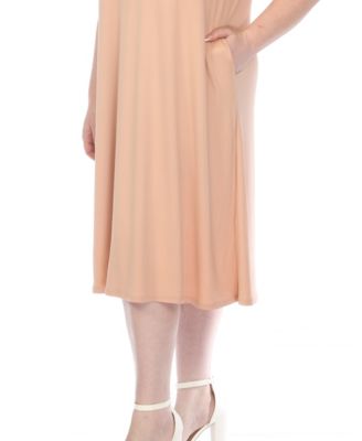 Plus Size Crew Neck T-Shirt Dress