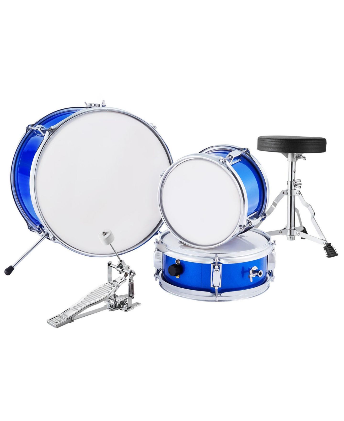 Детские игрушки SUGIFT Kids Beginner 3-Piece Drum Set, Ages 6-13, цвет: Синий — фото 1