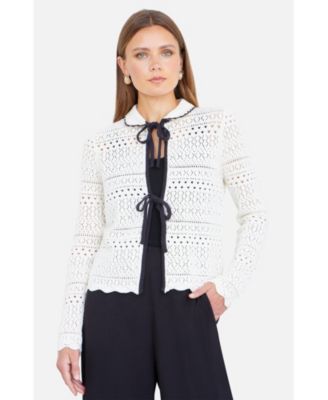 Women's Peter Pan Collar Knitted Cardigan