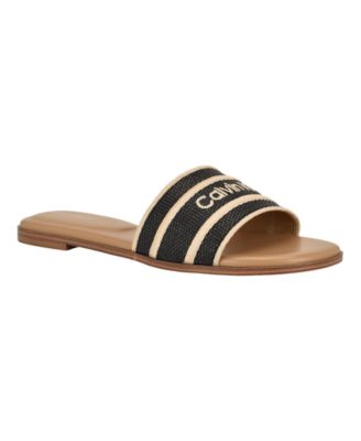 Women's Kendell Logo Band Flat Slip-On Sandals