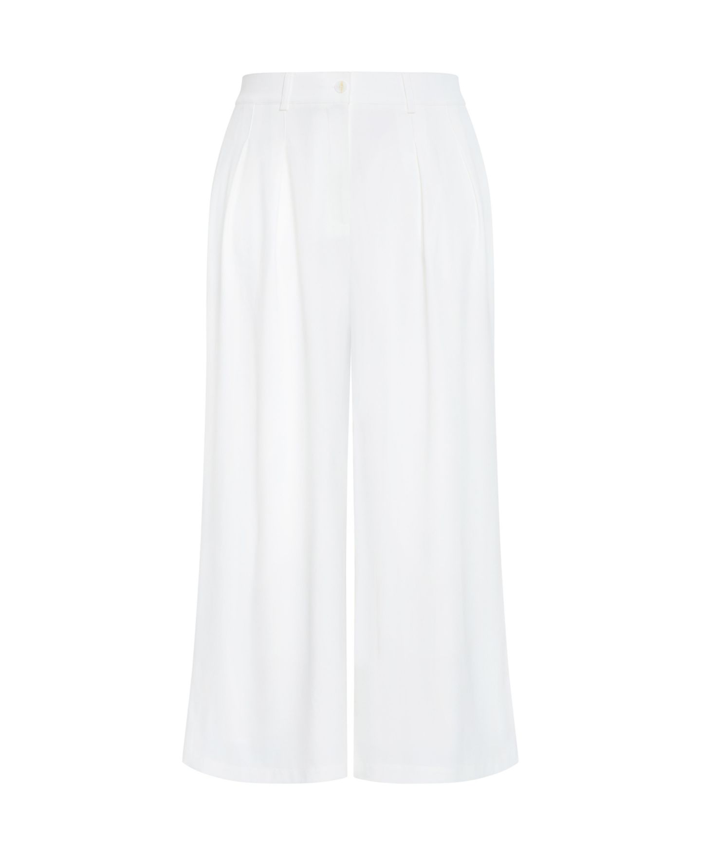 Женские брюки CITY CHIC Plus Size Abbie Fully Lined Wide Leg, цвет: Кремовый — фото 4