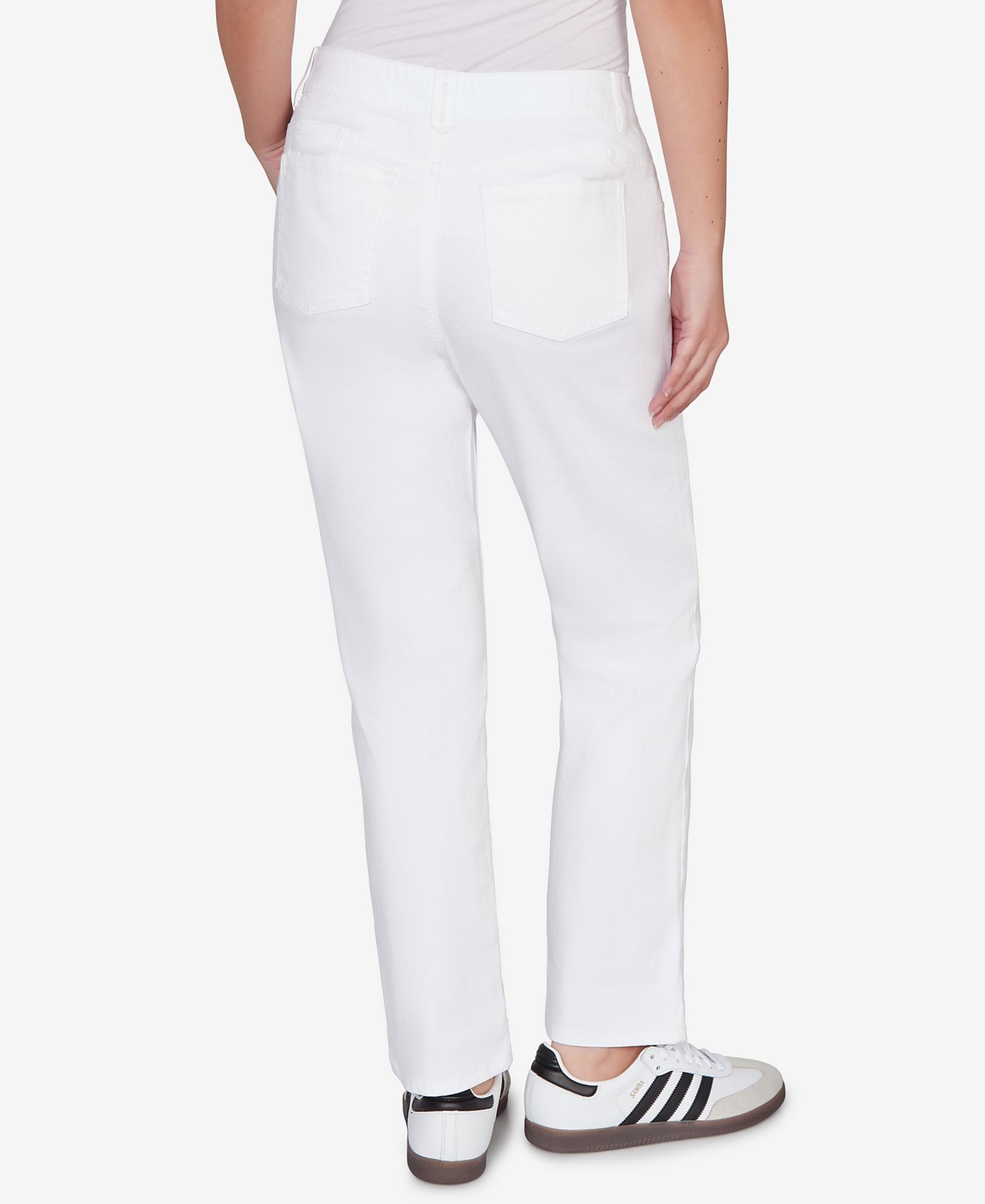 Plus Size Curve Enhancing Five Pocket Slim Leg Jeans