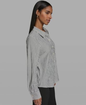 Women's Button-Front Collared Shirt