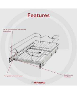 5WB1-1222CR-1 12"x22" Single Pull Out Basket (Refurbished)