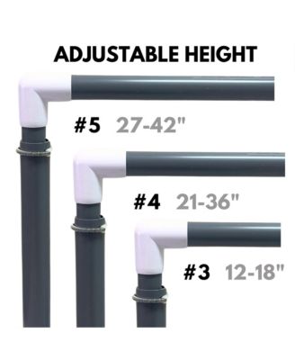 27 to 42 Inches Smart Adjustable-Height Workout Hurdles, Set of 3