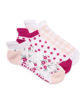 Women's Cotton Compression Ankle Socks, 3 Pair Pack