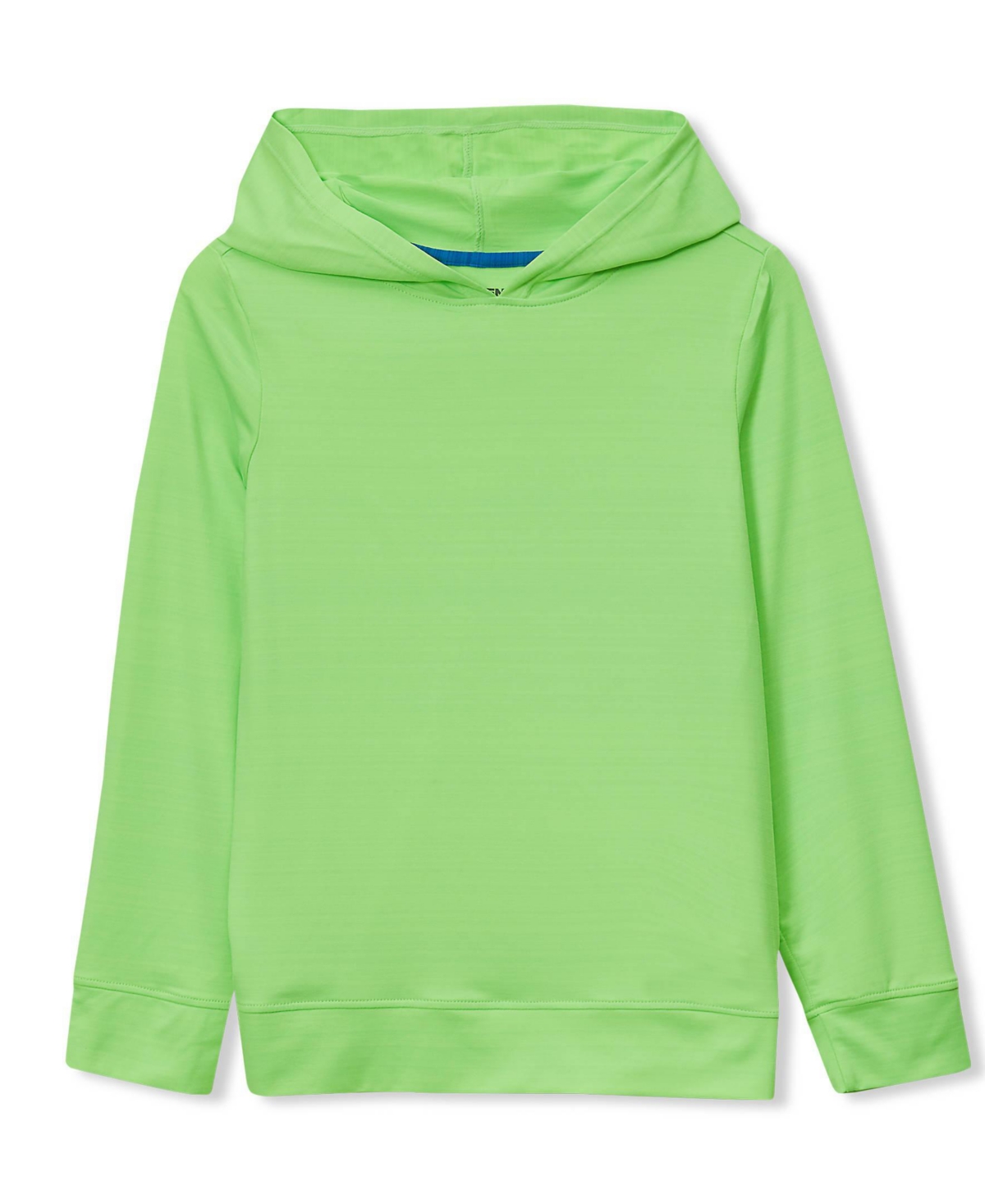 Lands' End Girls Long Sleeve Upf 50 Sun Hoodie Rash Guard - Electric lime