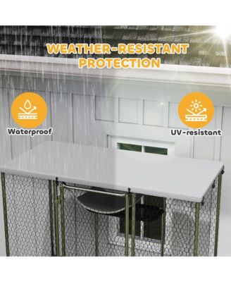 Large Catio Outdoor Cat Enclosure with Waterproof Cover