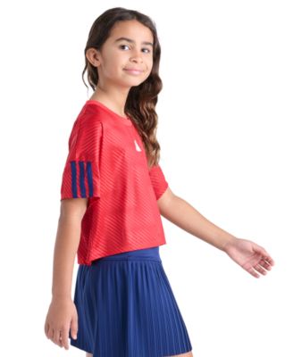 Girls' 8-16 Short-Sleeve Printed World Cup Soccer Top