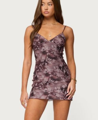Women's Myra Botanical Mesh Mini Dress