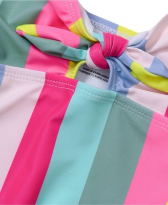 Girls Chlorine Resistant Cutout One Piece Swimsuit