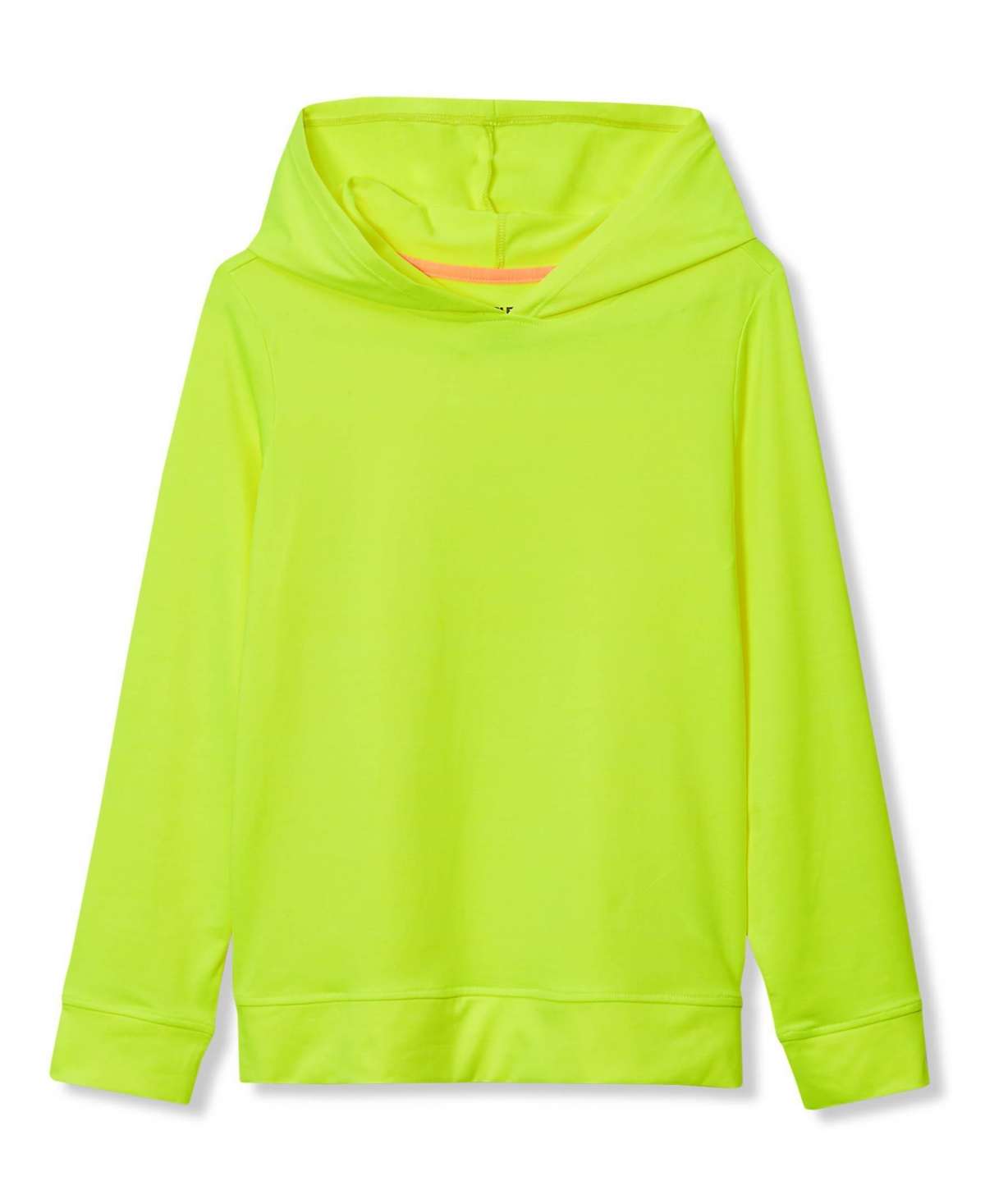 Lands' End Girls Long Sleeve Upf 50 Sun Hoodie Rash Guard - Safety yellow