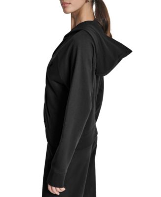 Women's Stacked Satin Logo Full-Zip Hoodie