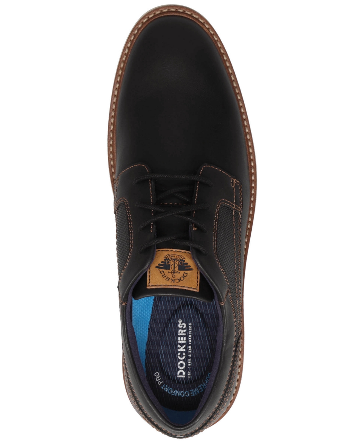 Dockers Men's Halstead Casual Crazy-Horse Lace-Up Oxfords
