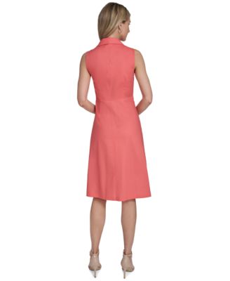 Women's Twist-Front Sleeveless Dress