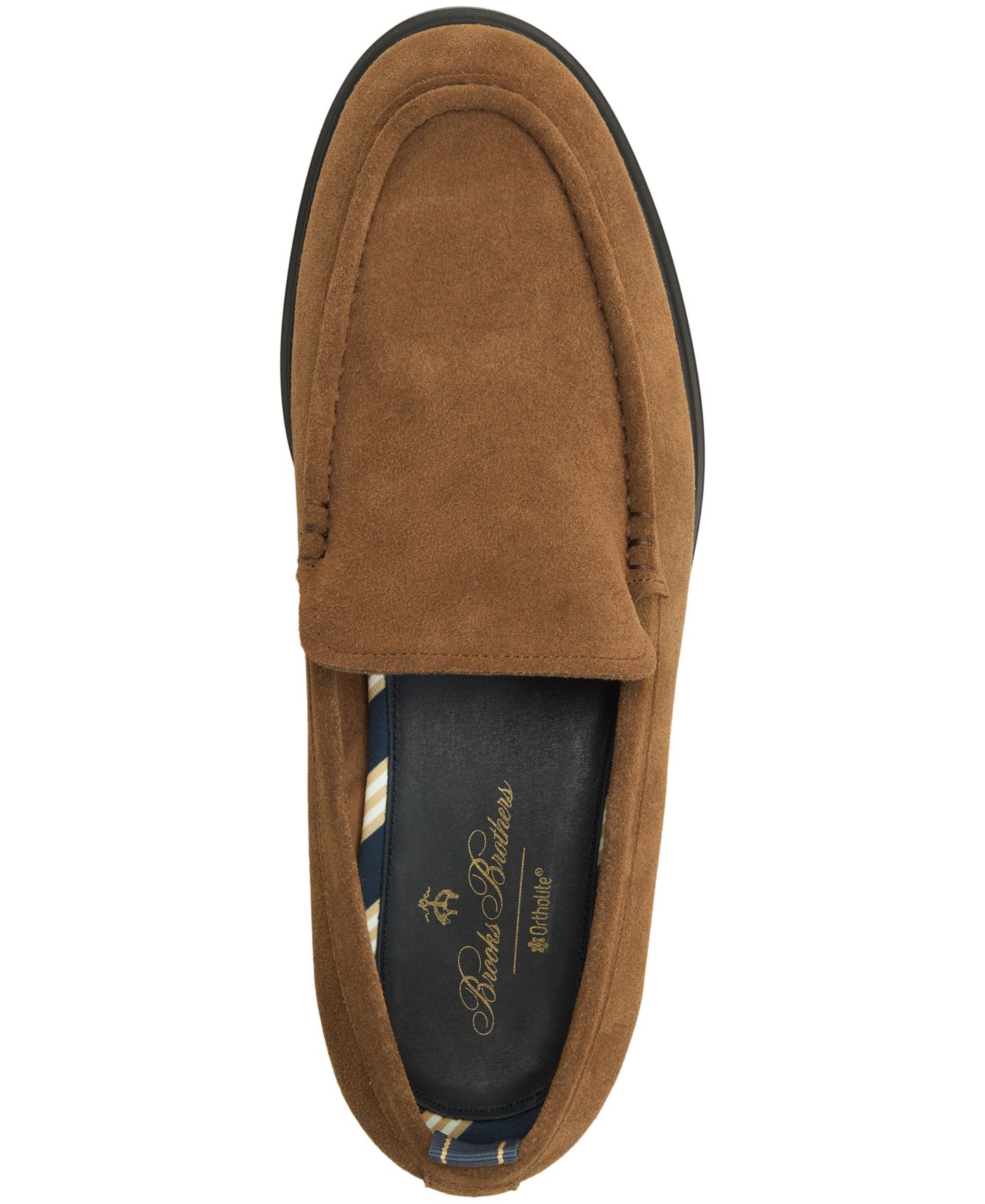 Мужские туфли Brooks Brothers Belport Slip-On, цвет: Средний коричневый — фото 4