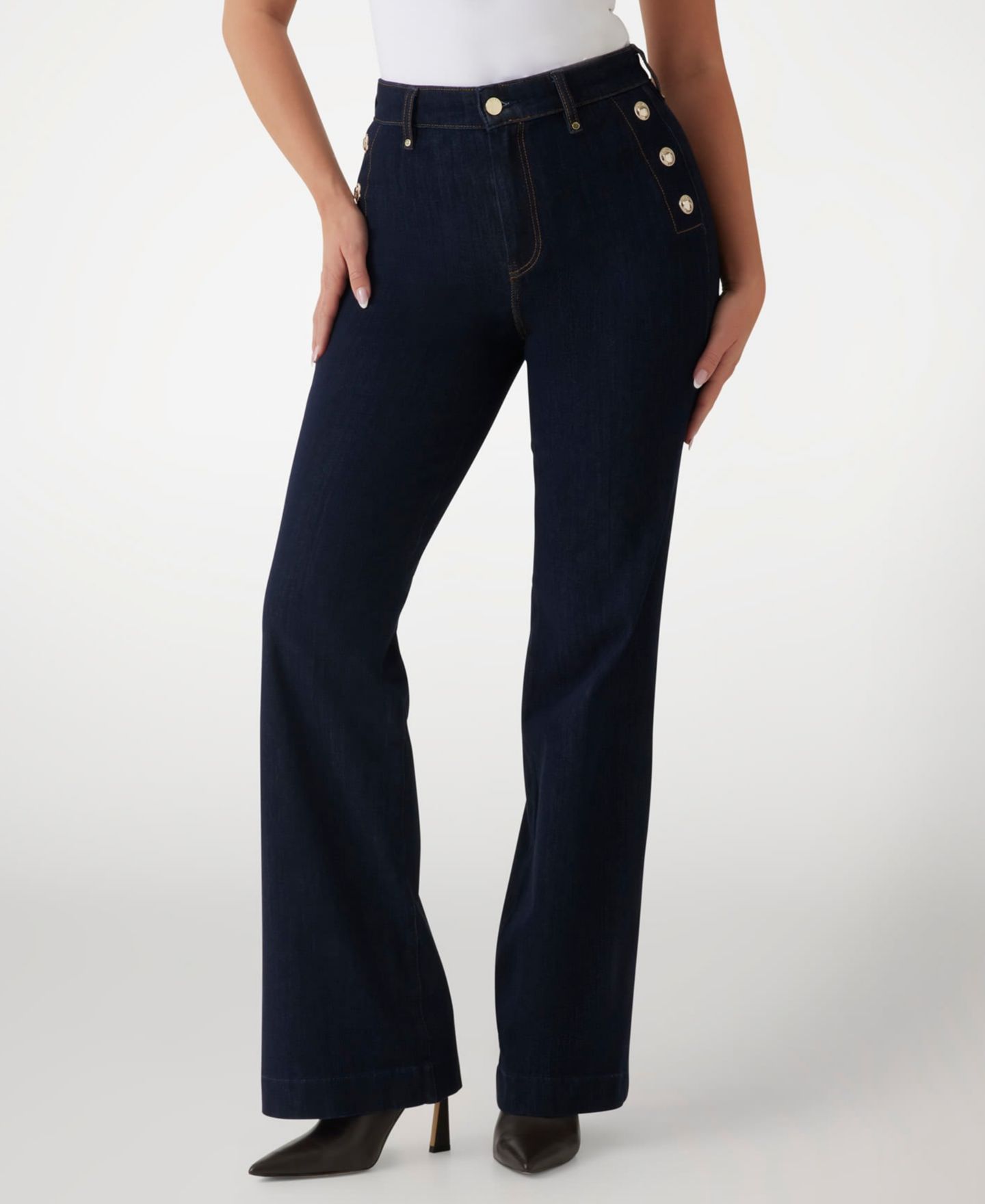 Женские джинсы GUESS New Faye High-Rise Bootcut, цвет: Be Fine — фото 3