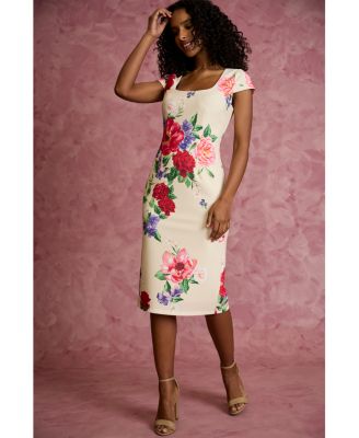 Petite Printed Tank Midi Dress